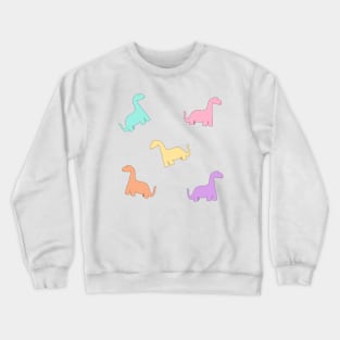 Tiny Lil Pastel Dinosaurs Crewneck Sweatshirt